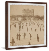 "Skating II" Framed Painting Print, 18"x18"
