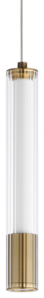 ET2 E11061-144 Cortex 11" Tall LED Mini Pendant - Natural Aged Brass