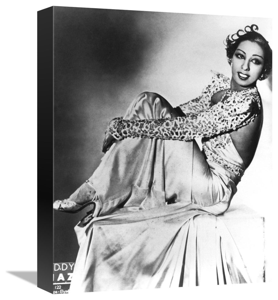 "Josephine Baker" Stretched Canvas Giclee by Hollywood Photo Archive, 13x16"