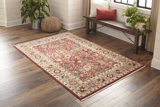 Lenox LE-04 Machine Made Red Area Rug 2'x3'