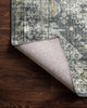 Graphite Silver Printed Skye Area Rug, Graphite/Silver, 1'6"x1'6" Sample