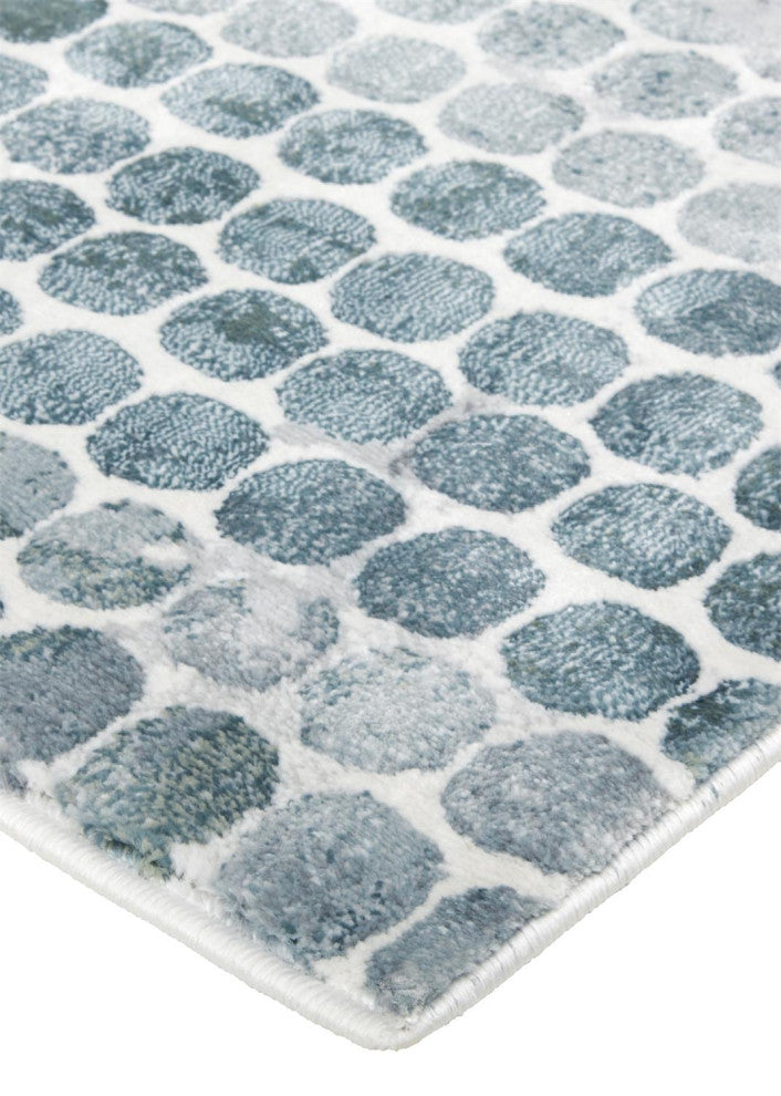 Weave & Wander Halton Blue/Silver 2'x3' Power Loomed Area Rug