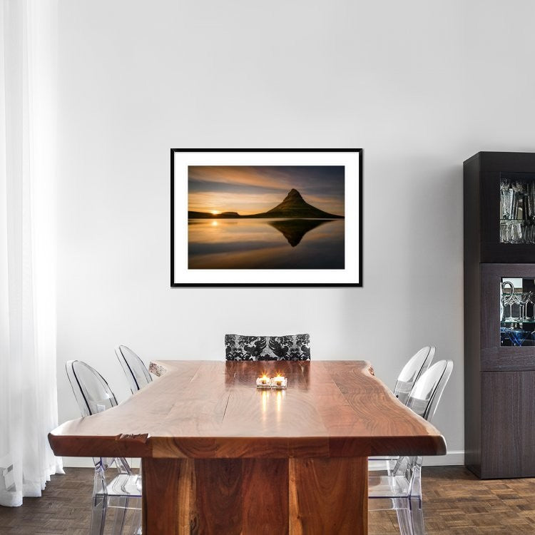 "Kirkjufell" Framed Digital Print by Wojciech Kruczynski, 44x32"
