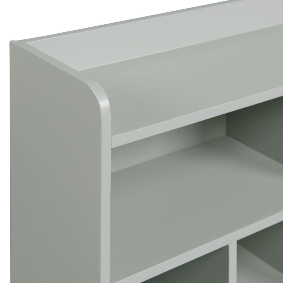 Jesse Desk With Hutch, Gray