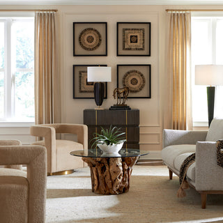 Uttermost Grounded Modern Swivel Chair