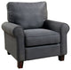 Fabric Wooden Transitional Style Chair, Gray