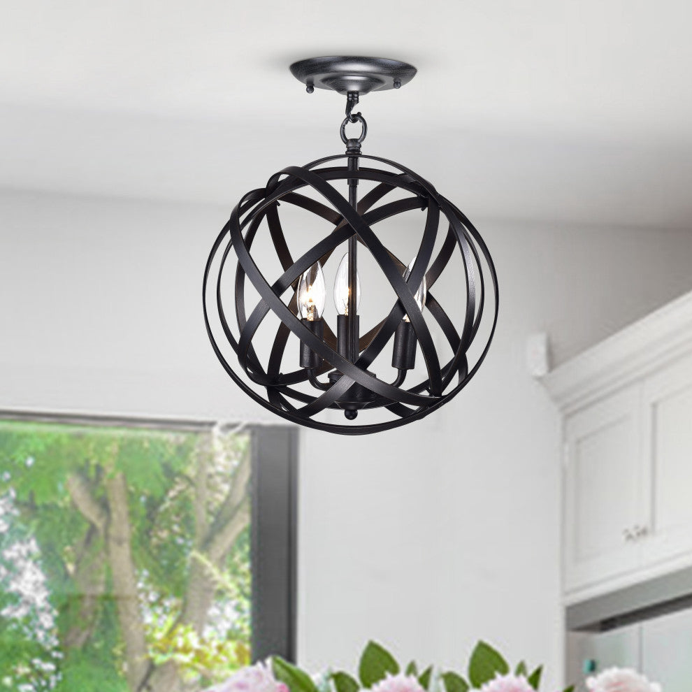 Eucryphia 3-Light Semi-Flush Mount