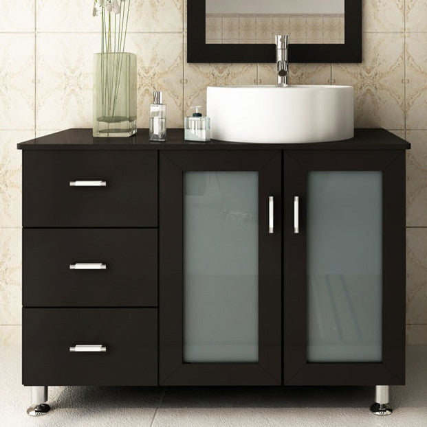 39" Lune Small Single Sink Modern Bathroom Vanity