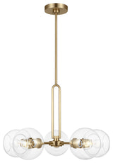 Codyn 5-Light Chandelier, Satin Brass