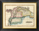 "Colombia, 1823" Framed Canvas Giclee by Fielding Lucas, 26x21"