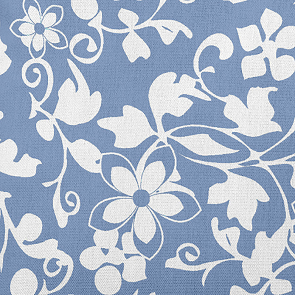 Evelyn Decorative Throw Pillow, Cornflower, 16"x16"