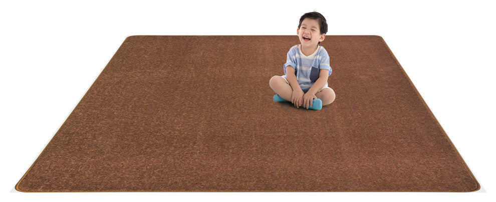 Kid Essentials Rug, Endurance, Brown, 6'x9'