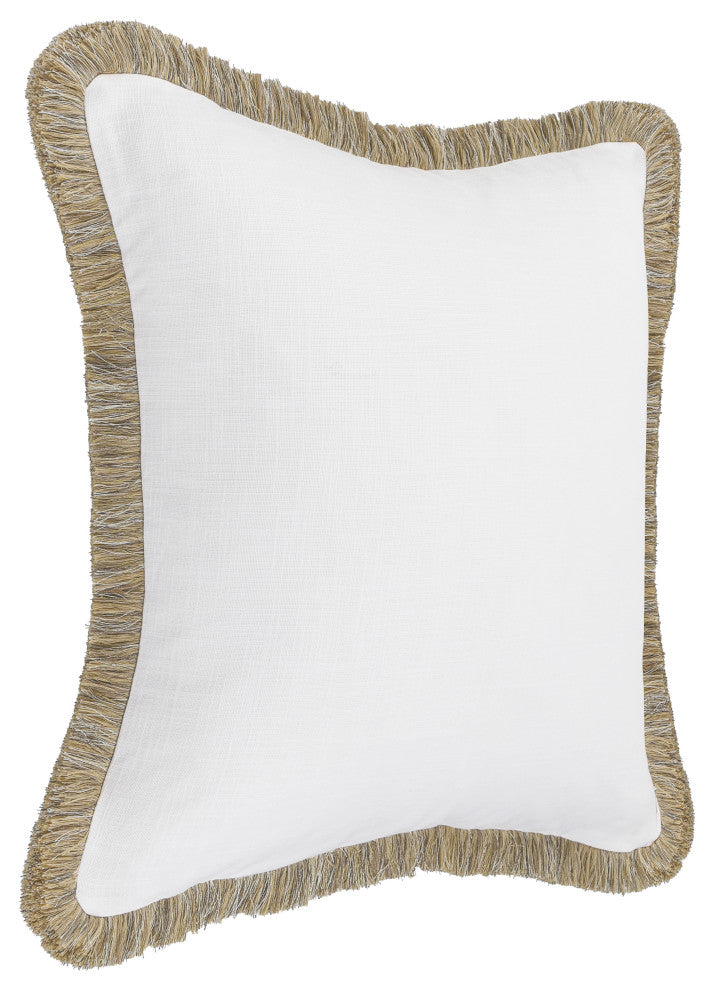 Cara Linen Blend Fabric Throw Pillow, 24x24