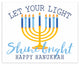 Let Your Light Shine Bright 8"x10" Easelback Canvas