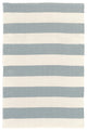 Dash & Albert Catamaran Stripe Light Blue/Ivory Indoor/Outdoor Rug, 3' x 5'
