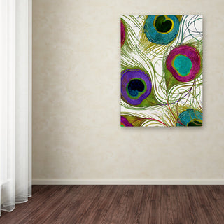 Color Bakery 'Peacock Feathers I' Canvas Art, 24"x32"