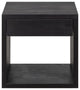 Floating Nightstsand Cubic Hugo with Drawer, Black Birch