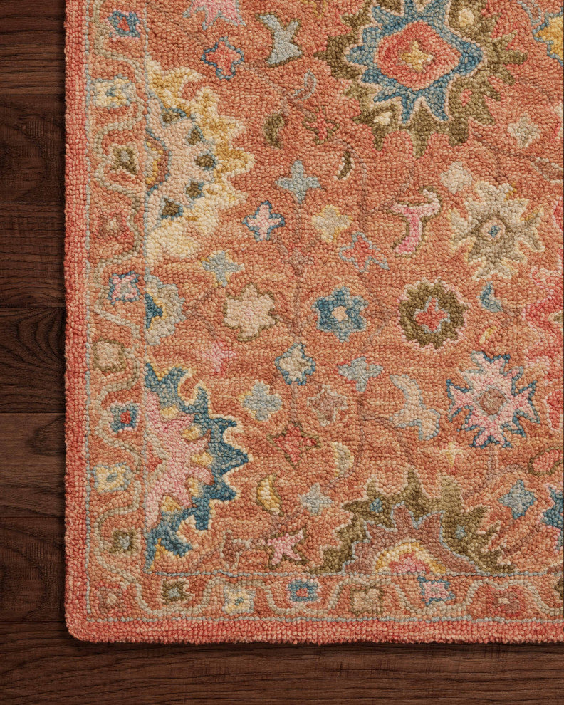 Loloi Padma Terracotta / Multi 18" x 18" Sample Rug