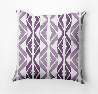Diamond Graffiti Outdoor Pillow, Purple, 16"x16"