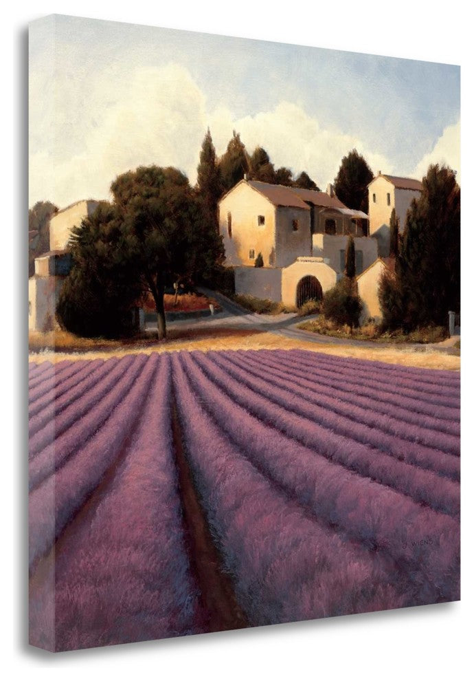 "Lavender Fields I" By James Wiens, Giclee Print on Gallery Wrap Canvas