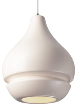 Radiance Arabesque 1-Light Pendant, Matte White, Brushed Nickel, E26