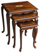 Olive Ash Burl Nesting Tables, 2-Piece Set