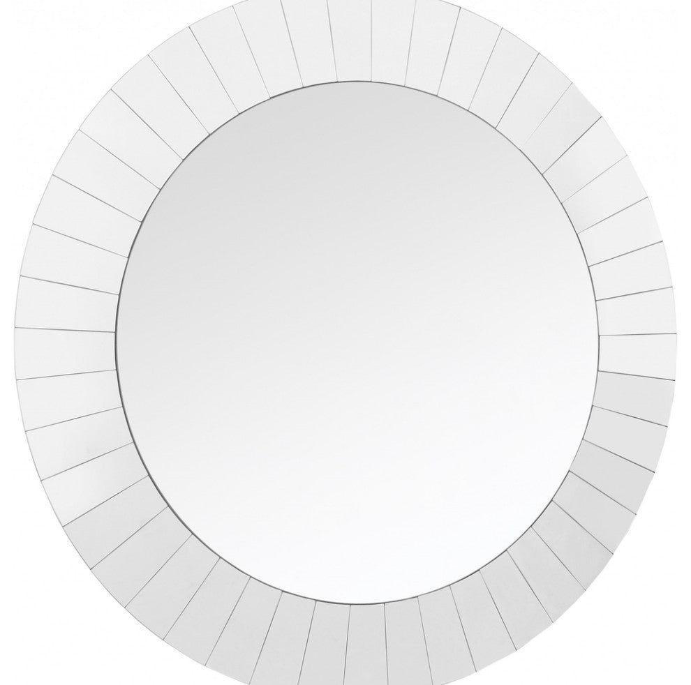 Clear Round Accent Glass Mirror