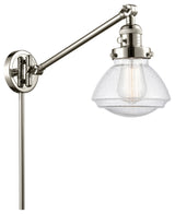Olean 1-Light Swing Arm, Polished Nickel, Seedy