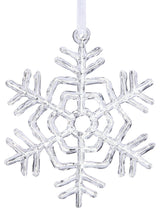 Vickerman Clear Acrylic Snowflake Ornament