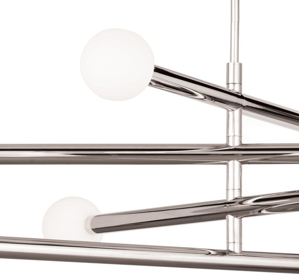 Beaubien Chandelier, Polished Nickel