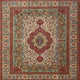 Ahgly Company Indoor Square Traditional Area Rugs, 5' Square