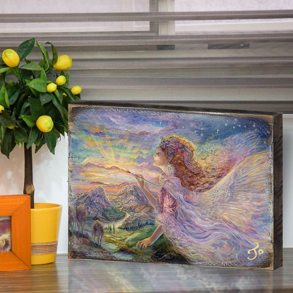 Aurora Wall and Table Top Wooden Decor, 48x36