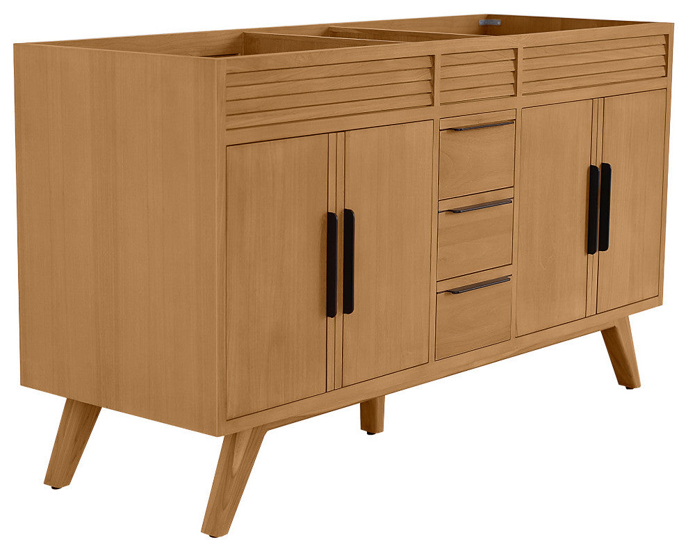 Avanity Taylor 60" Bath Vanity Only, Natural Teak