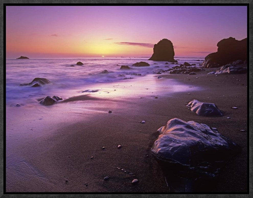 Enderts Beach At Sunset, Redwood National Park, California, 16"x12"