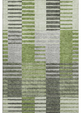 Premium Machine Washable Mayfield AMF687 Green 5' x 7'6" Rug