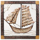 Metal Framed Ship Sculpture