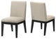 Terra Beige Linen Wood Side Chair (Set of 2)