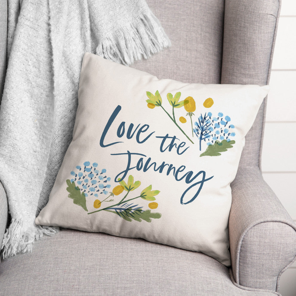 Love the Journey 18x18 Spun Poly Pillow