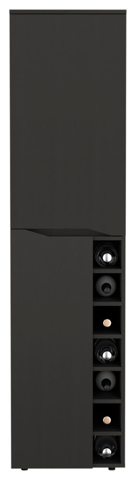 DEPOT E-SHOP Haora Bar Cabinet, Black