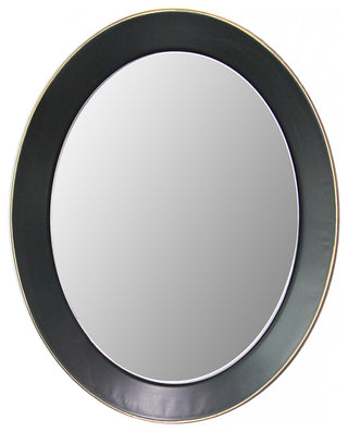 Oval metal decorative mirror