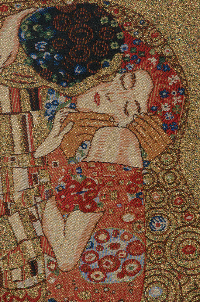 Klimt's Kiss, Wall Tapestry, 33"x23"