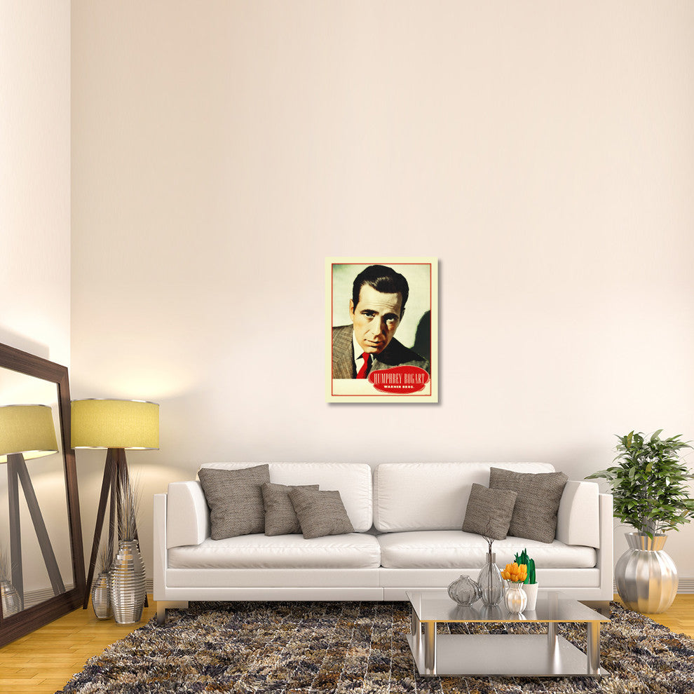 "Bogart" Stretched Canvas Giclee by Hollywood Photo Archive, 28x36"