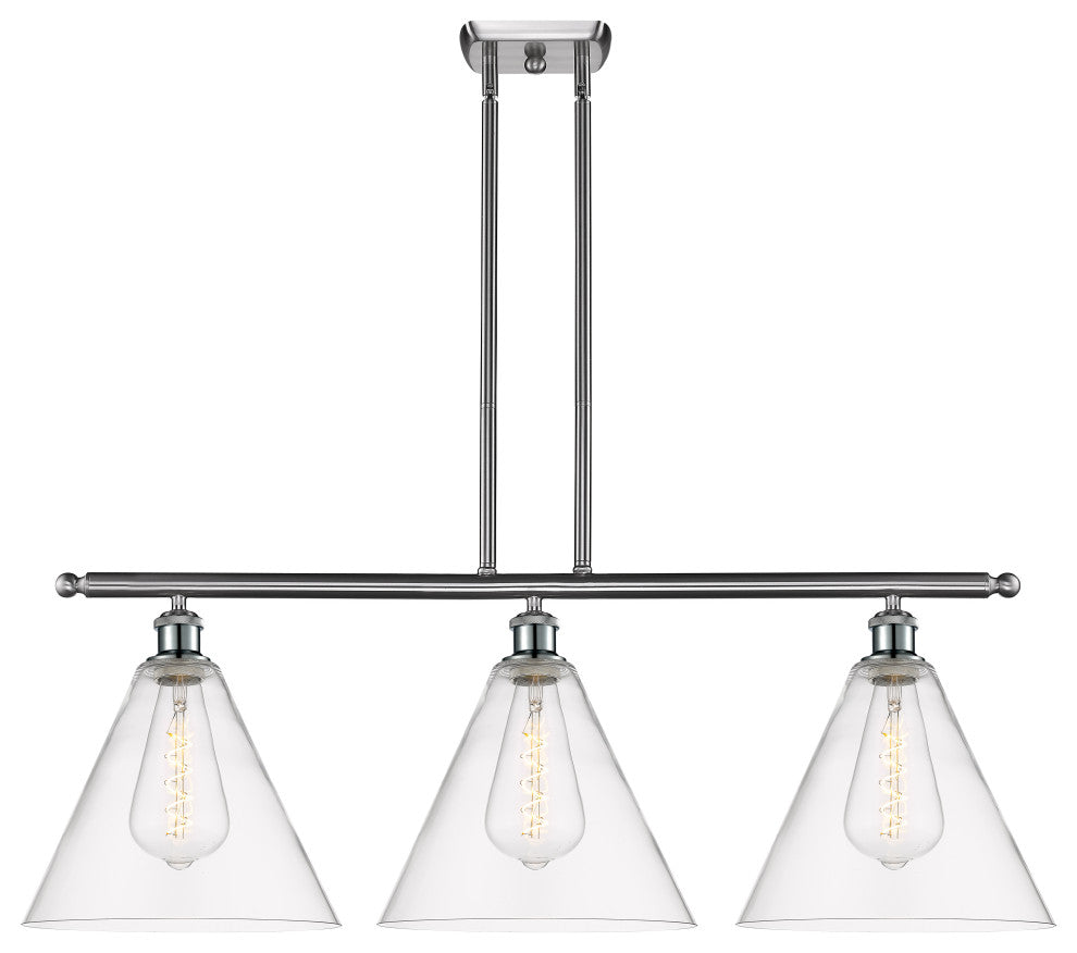 Innovations 516-3I-SN-GBC-122 3 Light Island Light, Brushed Satin Nickel