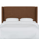 California King Wingback Headboard, Sonoran Saddle Brown
