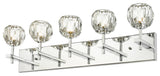 Bethel International YS12W30CH 5-Light Vanity Lights, Chrome