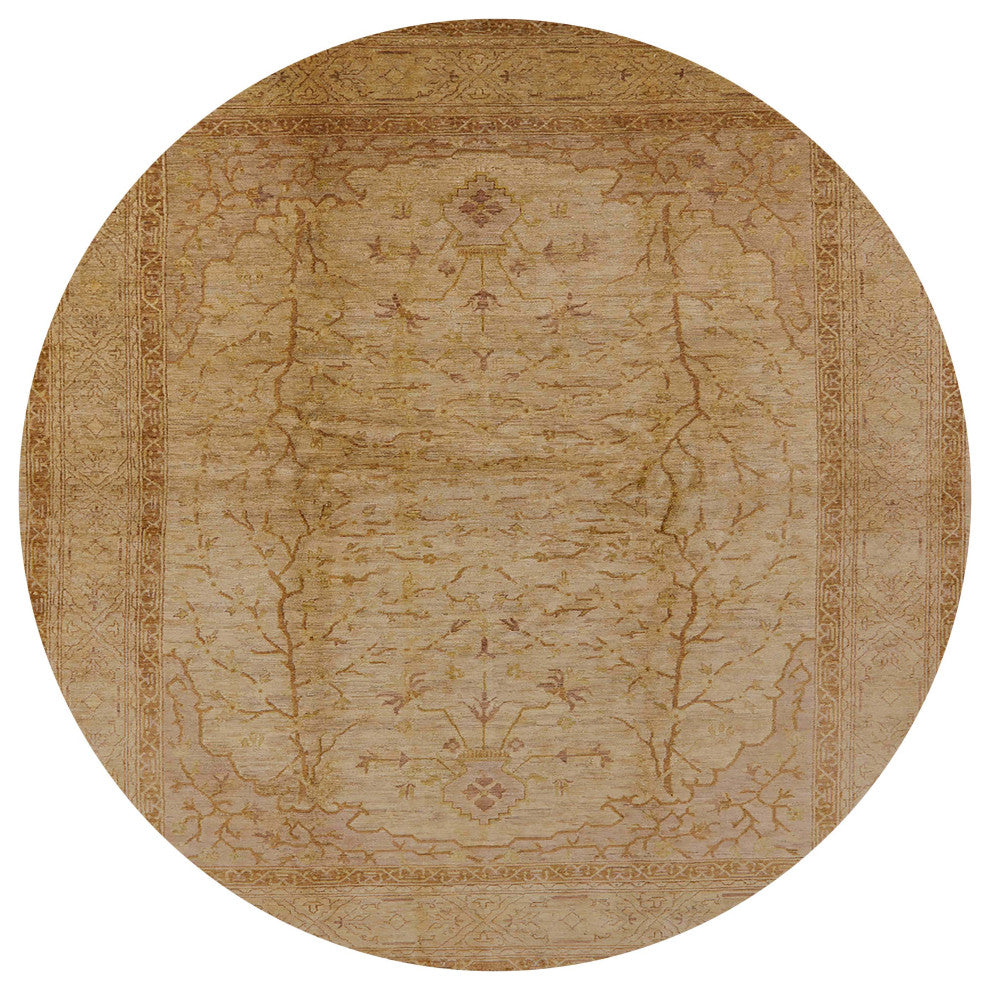 Ahgly Company Indoor Round Mid-Century Modern Area Rugs, 4' Round