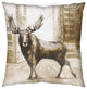 Northstreet II Brown Bison City Crossing Decorative Pillow Cover, Pattern Ii