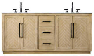 Elegant Lighting VF29072D Chase 72" - Linen Oak