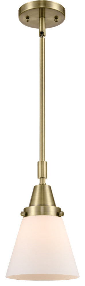 Innovations Lighting 447-1S-AB-G61 Small Cone 1 Light 6" Mini Pendant