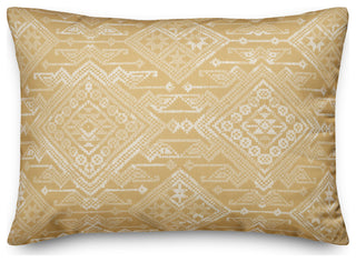 Persian Gold Pattern 14x20 Spun Poly Pillow